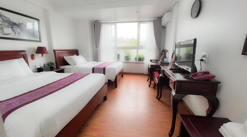 TV a/nebo společenská místnost v ubytování Sapa Lake View Hotel