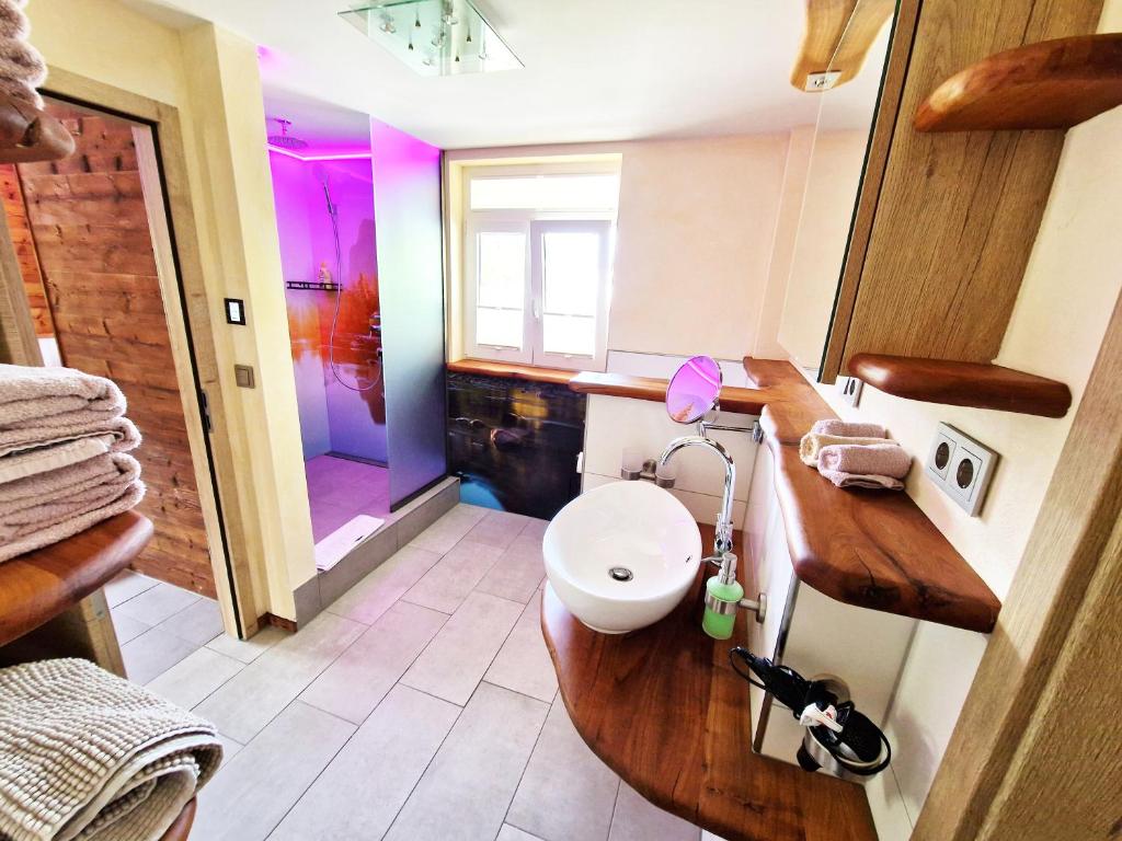 Kuchyň nebo kuchyňský kout v ubytování Landgasthof Rebstock