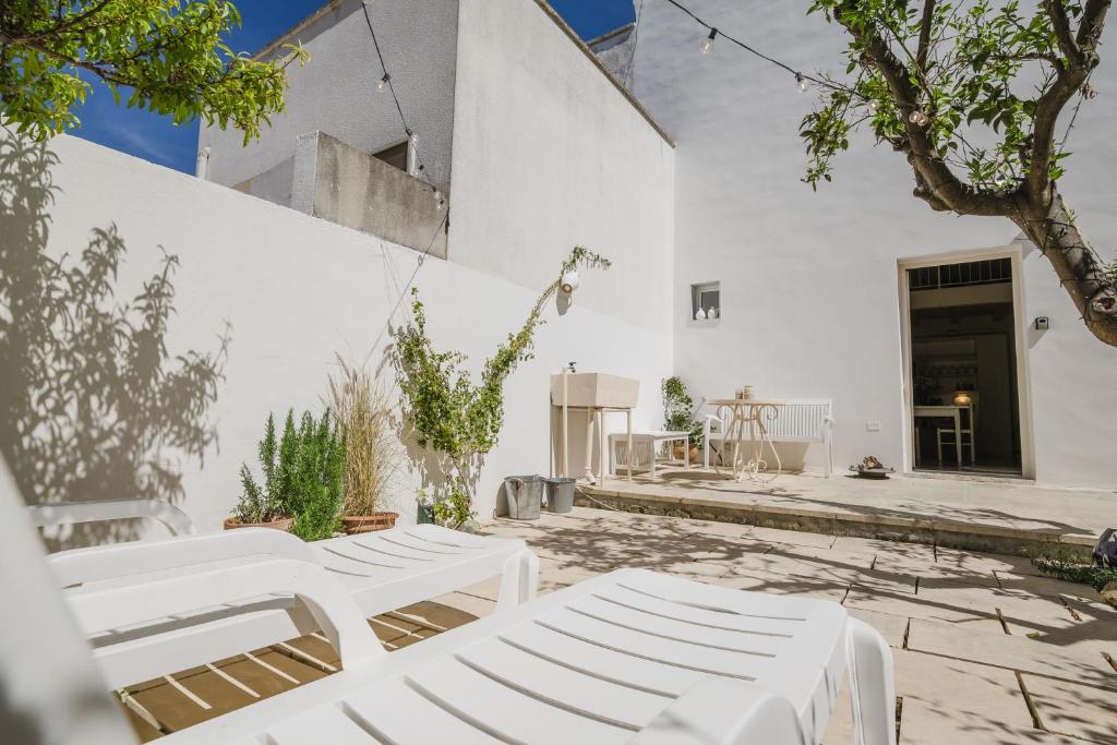 Patio nebo venkovní prostory v ubytování Le Stanze di Felline- Monolocali vacanze-