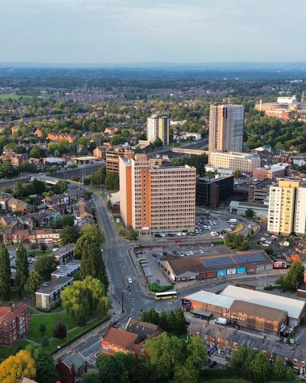Nespecifikovaný výhled na destinaci Manchester nebo výhled na město při pohledu z hotelu