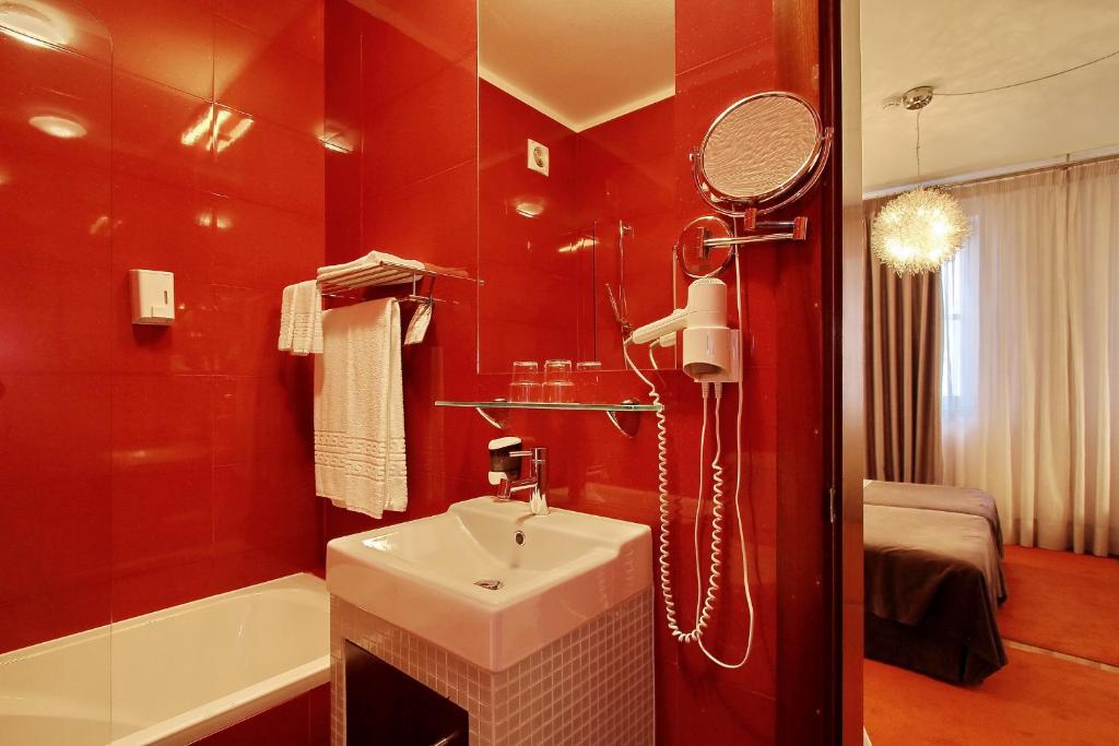 Koupelna v ubytování Hotel Mestre de Avis