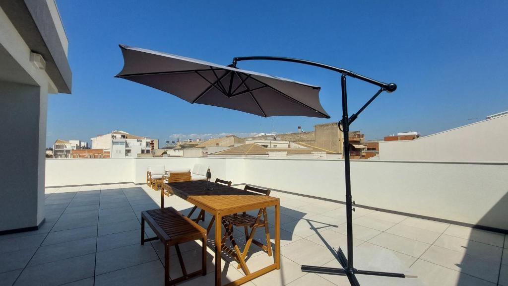 Balkón nebo terasa v ubytování Terrazza Bianca