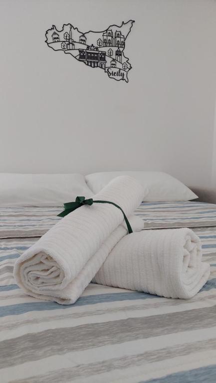 Postel nebo postele na pokoji v ubytování Terrazza Bianca