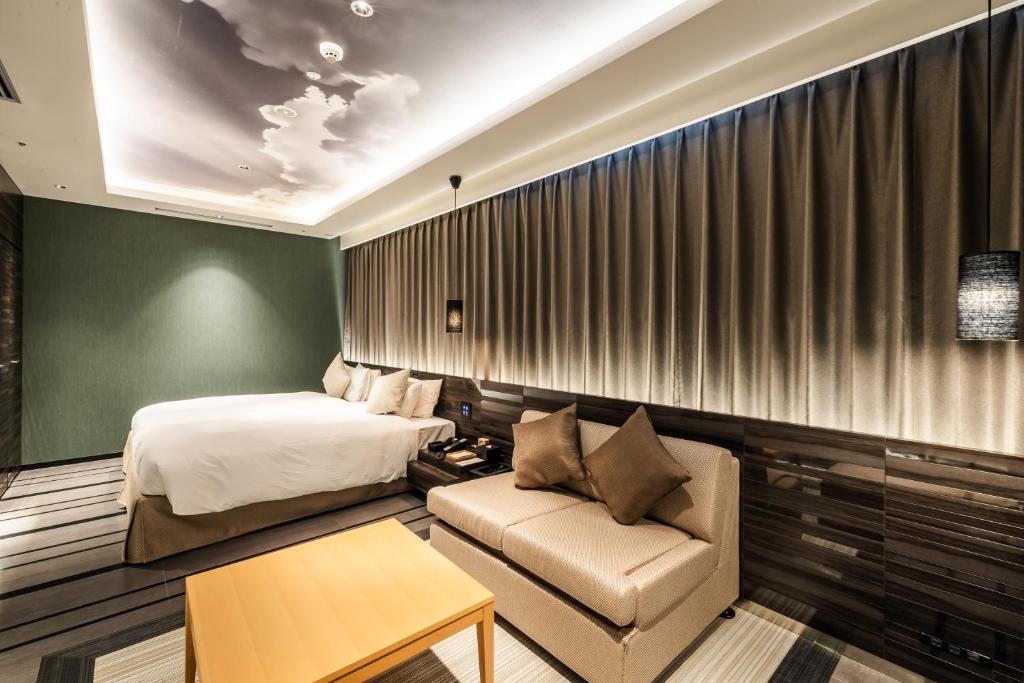 Posezení v ubytování ALFIT HOTEL & BAR AKASAKA