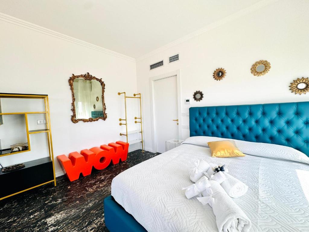 Postel nebo postele na pokoji v ubytování New Seaside Suite GOLD