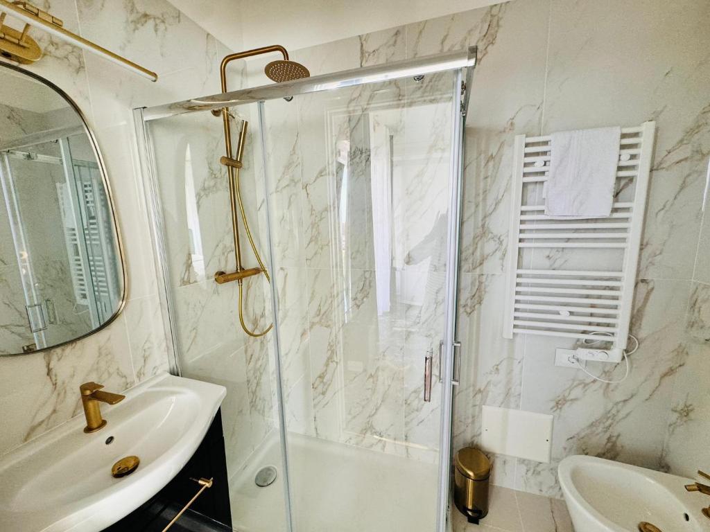 Koupelna v ubytování New Seaside Suite GOLD