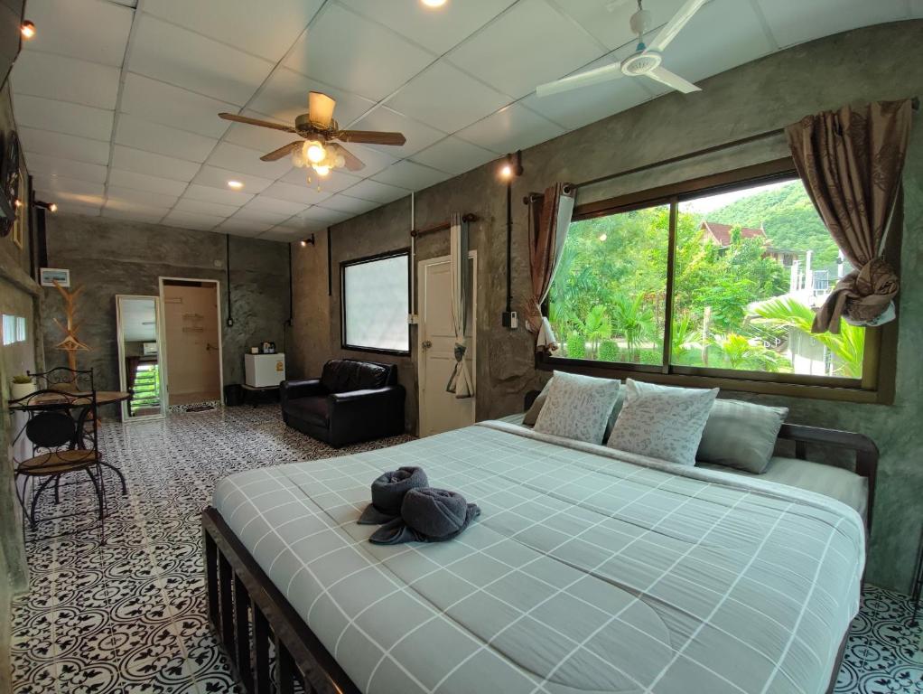 BAAN APA ERAWAN Resortにあるシーティングエリア