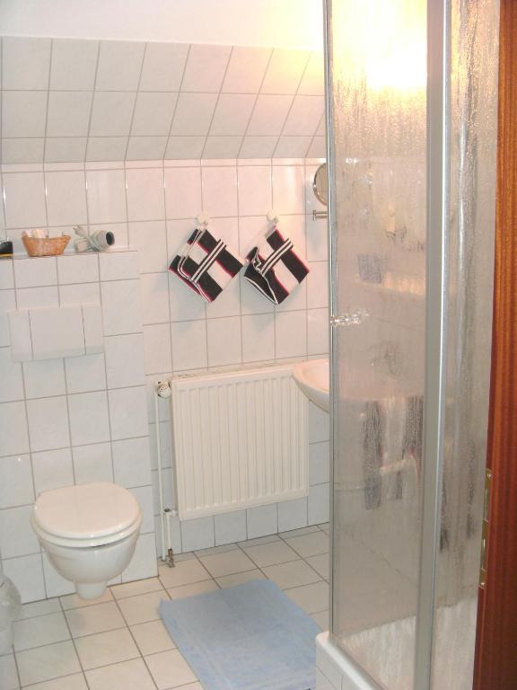 Koupelna v ubytování Hotel Kiek ut
