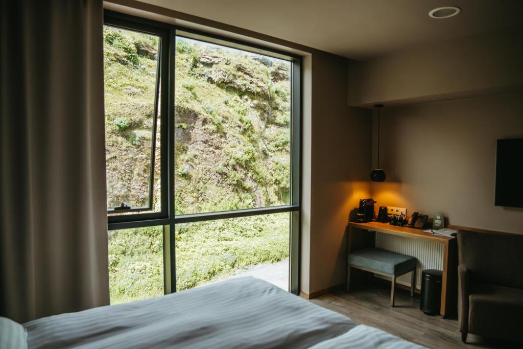 Voodi või voodid majutusasutuse Hotel Vík í Mýrdal toas
