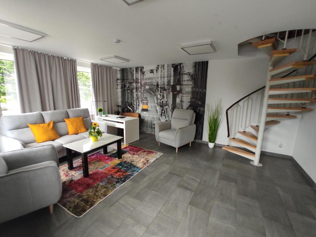 Χώρος καθιστικού στο WD Ferienwohnung