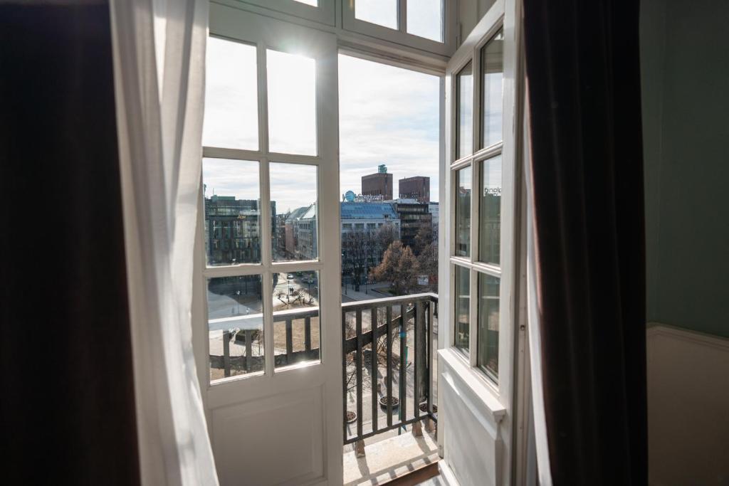 Balkón nebo terasa v ubytování Grand Hotel Oslo