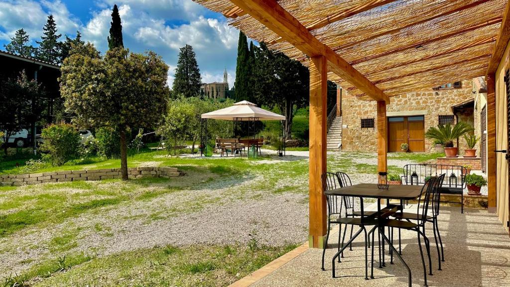 Zahrada ubytování Suite Gioconda a Pienza