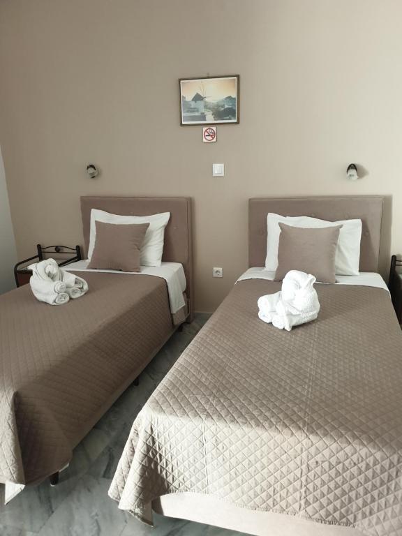 Posteľ alebo postele v izbe v ubytovaní Makis Studios & Apartments