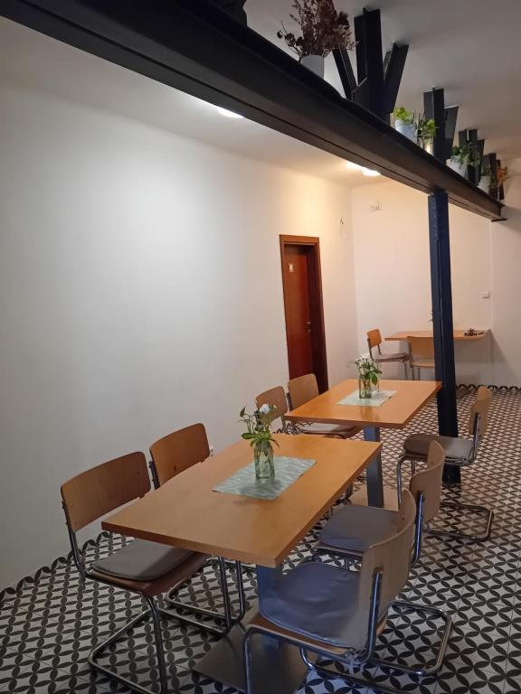 Χώρος καθιστικού στο Hostel Eleven