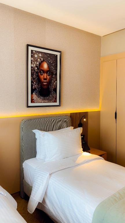 Postel nebo postele na pokoji v ubytování Elite View Hotel Dakhla