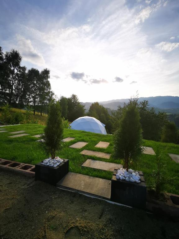 Příroda nedaleko luxury tent