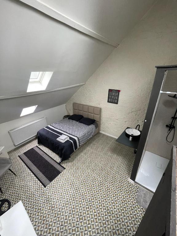 Postel nebo postele na pokoji v ubytování Place to stay in Antwerp City