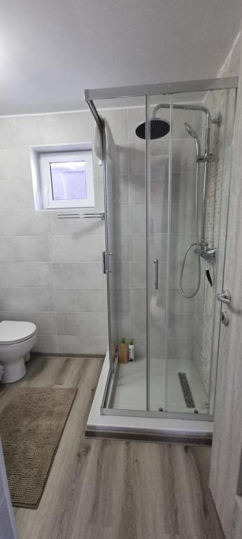 Koupelna v ubytování Căsuța intimă