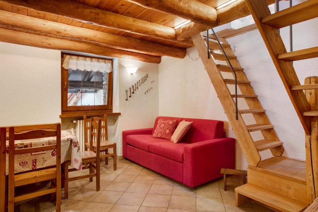 Posezení v ubytování Casa Piertor Morgex
