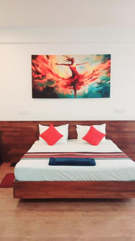 Postel nebo postele na pokoji v ubytování Hemalie Resort Mirissa