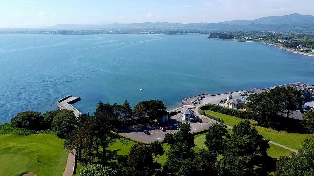 an aerial view of a large body of water at Gold Coast Resort Dungarvan in Dungarvan