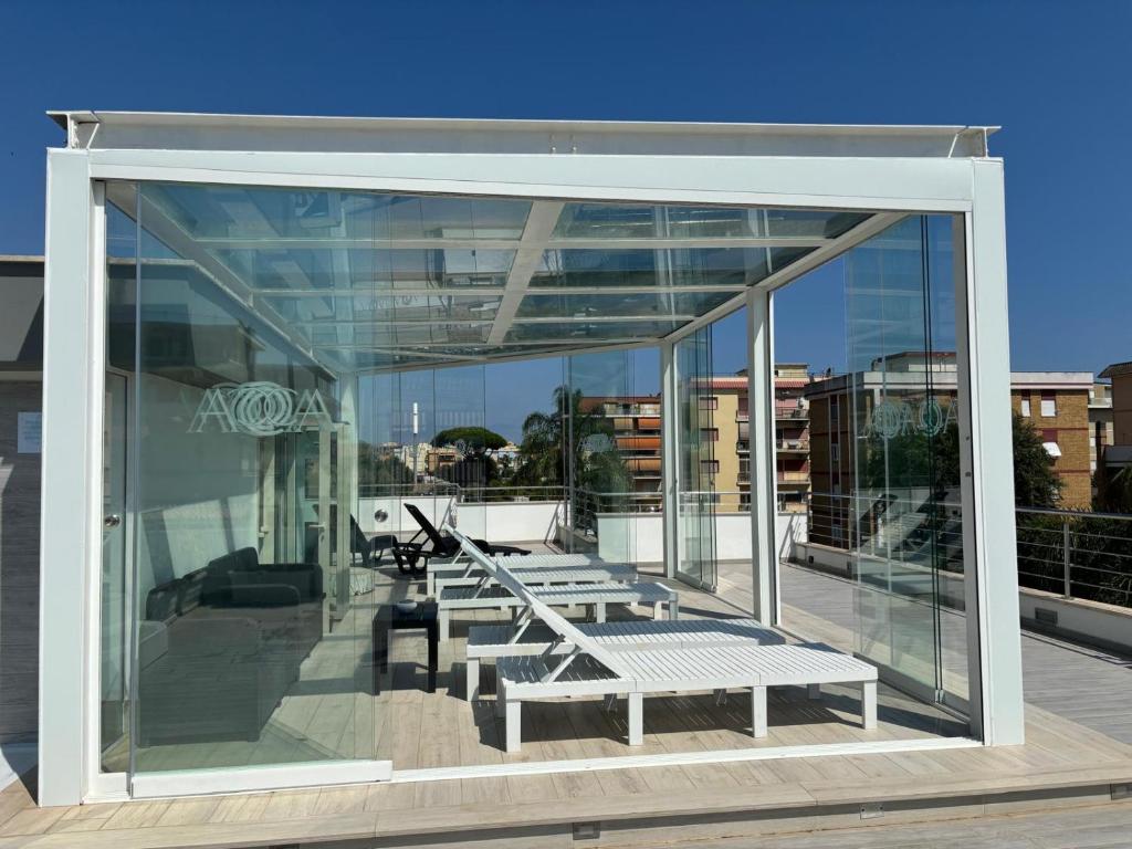 Balkon lub taras w obiekcie Acca residence