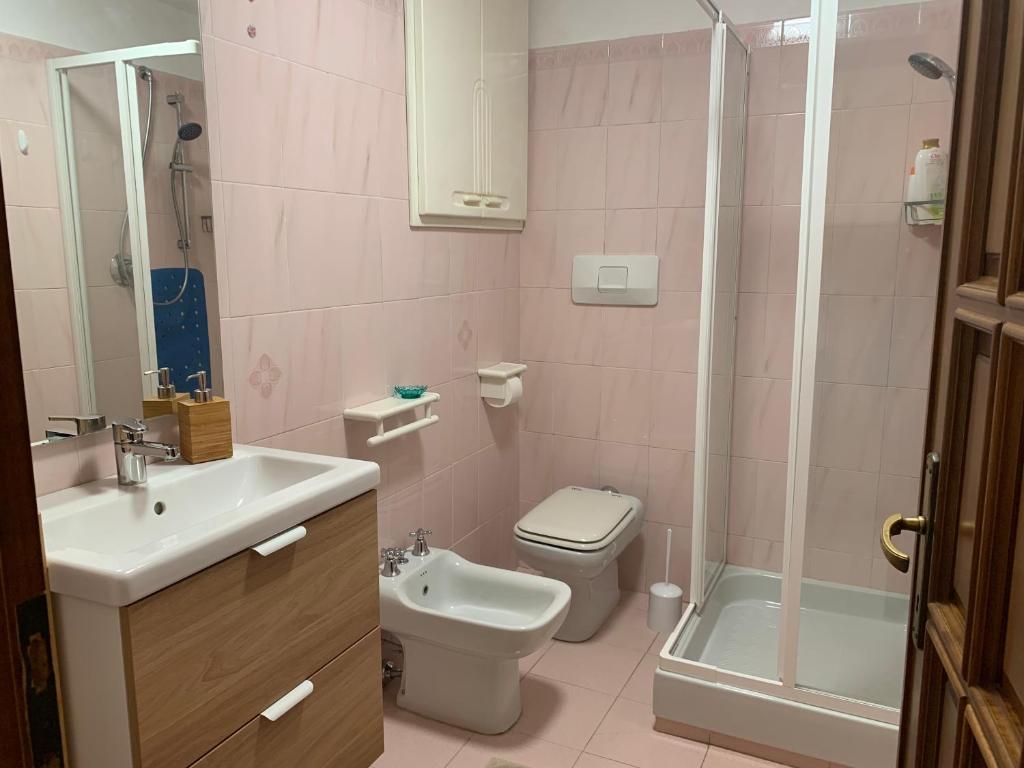 Koupelna v ubytování A casa di Atti
