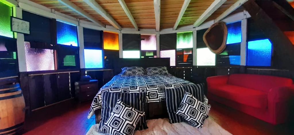 Posezení v ubytování Villa Lore Glamping