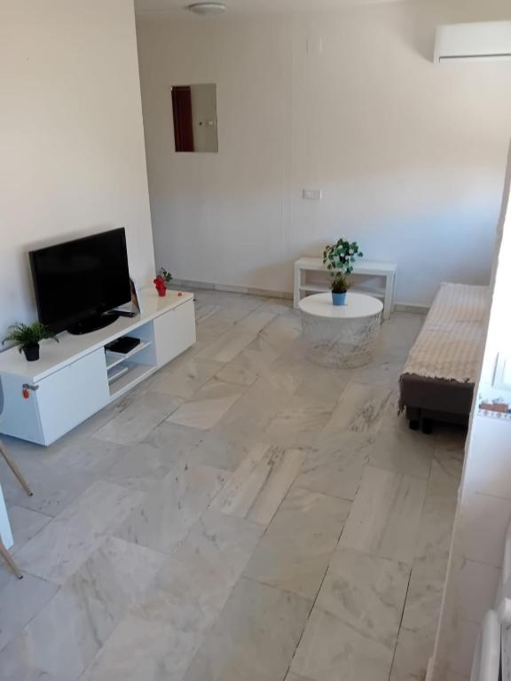 A television and/or entertainment centre at Apartamento Sostoa 1