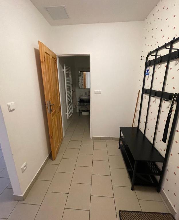 Postel nebo postele na pokoji v ubytování Tříletý Mlýn