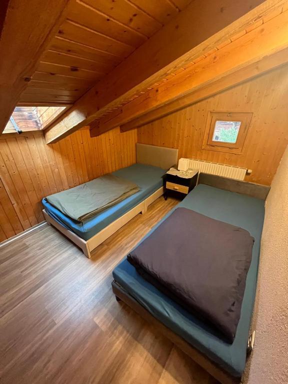 Postel nebo postele na pokoji v ubytování Haus Zur Mühle