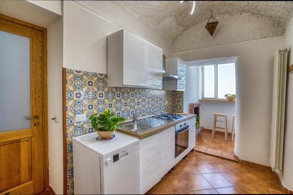 Kuchyň nebo kuchyňský kout v ubytování Salvo's House