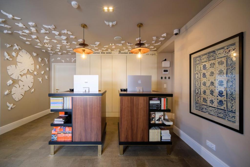 Kuchyň nebo kuchyňský kout v ubytování Azores Book Hotel