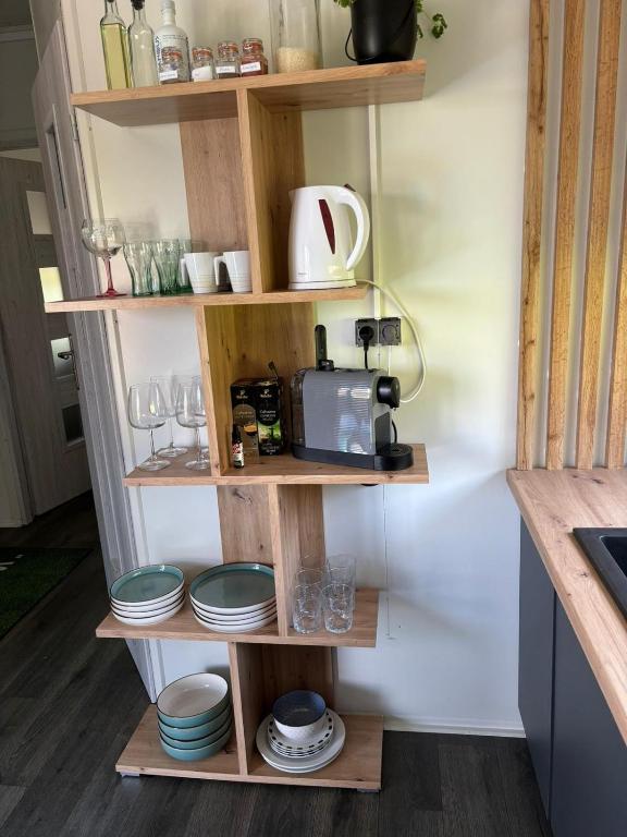 Kuchyň nebo kuchyňský kout v ubytování rishko resort