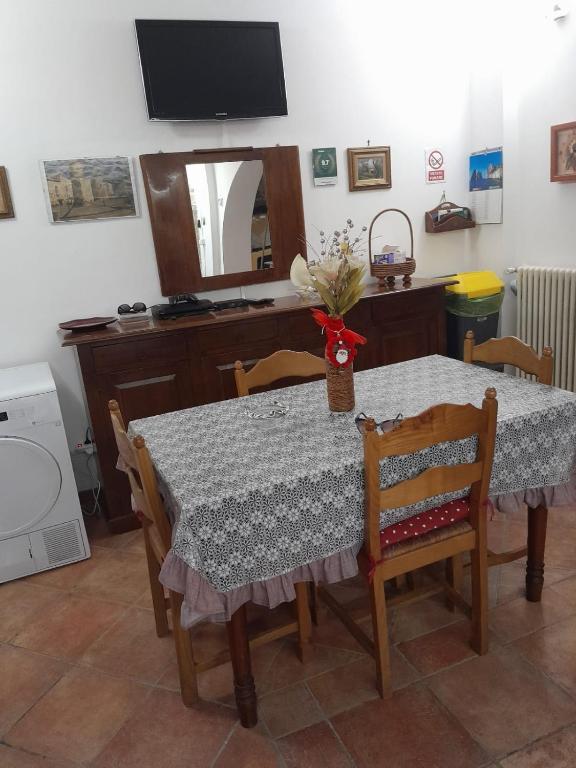 Telewizja i/lub zestaw kina domowego w obiekcie Casa vacanza, Vacanties Domina