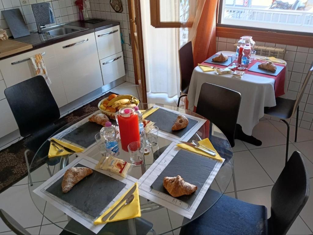 Kuchyň nebo kuchyňský kout v ubytování B&B Verrazzano affittacamere
