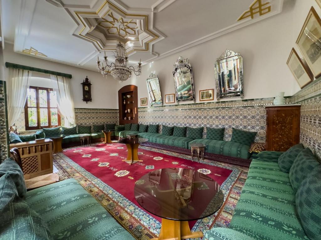 Posezení v ubytování Riad Dar Achaach