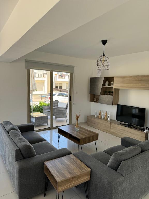 Posezení v ubytování Villa Naxos