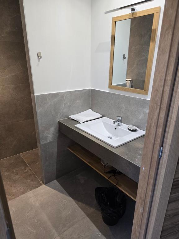 Koupelna v ubytování Les Loges du Luberon