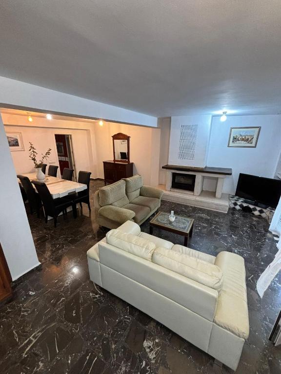 Χώρος καθιστικού στο Casa Amparo