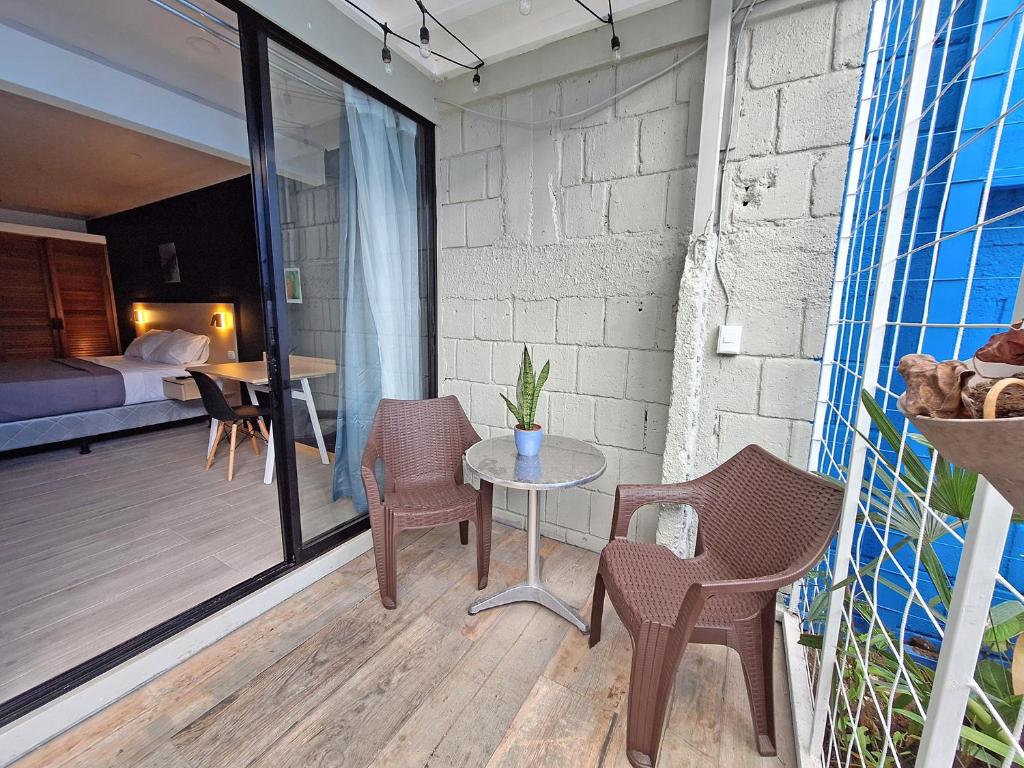 Balkón nebo terasa v ubytování Jungla Urbana, BnB