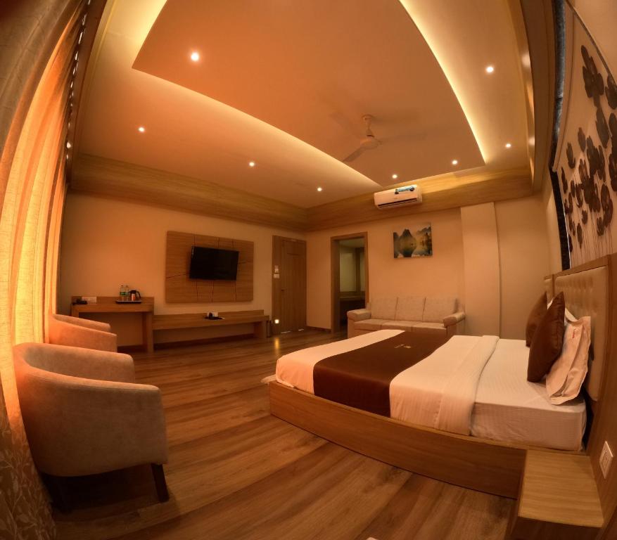 TV a/nebo společenská místnost v ubytování Hotel 9 Coin