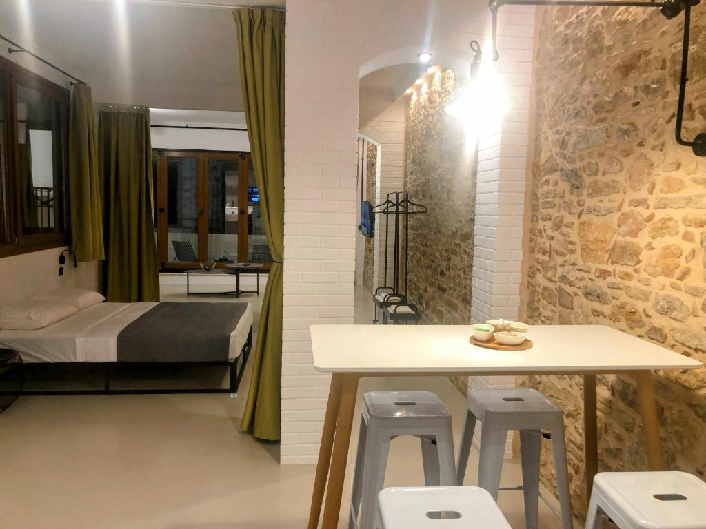 Χώρος καθιστικού στο Loft in Aplotaria
