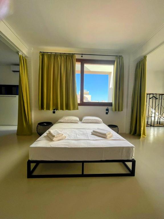 Ένα ή περισσότερα κρεβάτια σε δωμάτιο στο Loft in Aplotaria