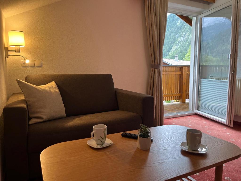Posezení v ubytování Sagebruenndle Appartements