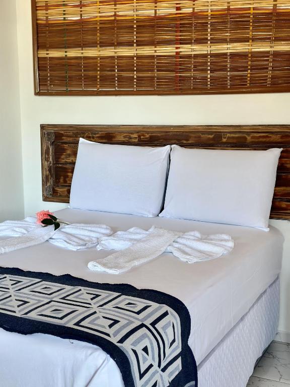 Postel nebo postele na pokoji v ubytování Mar à Vista Ilha de Boipeba