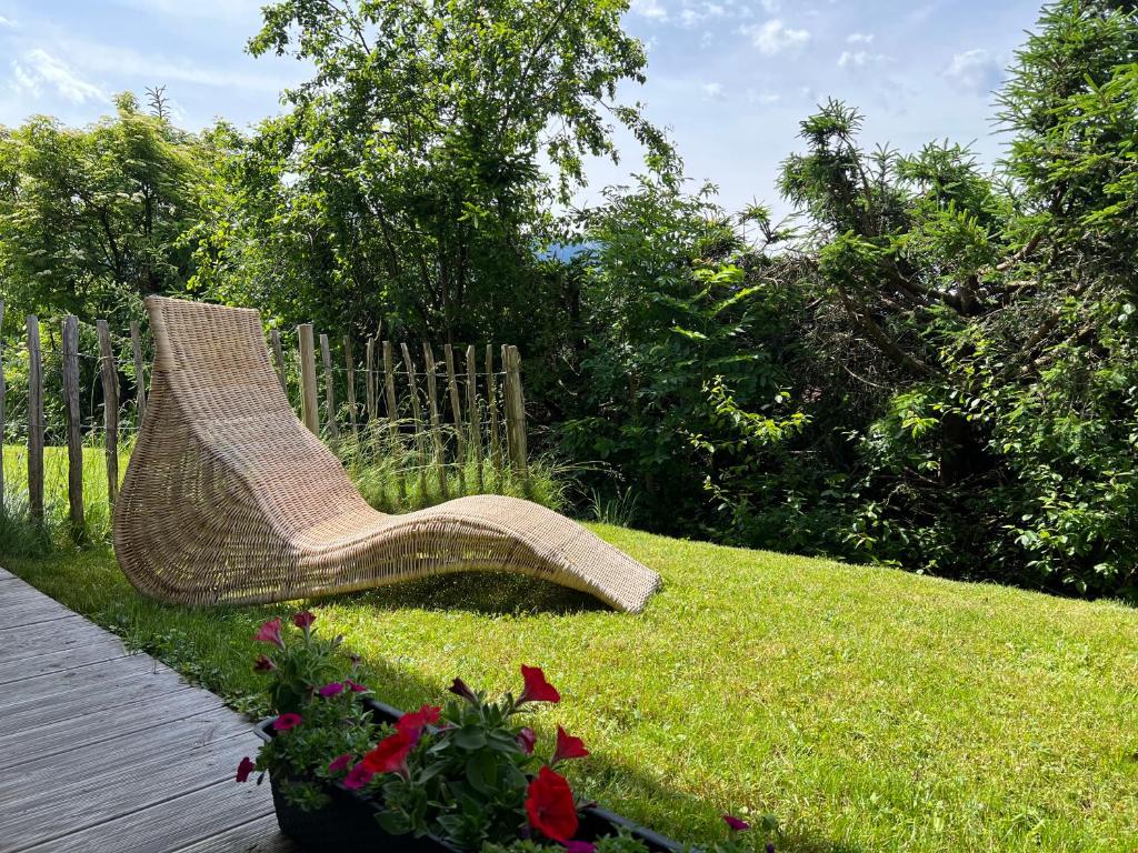 Zahrada ubytování Appartement Alpblick