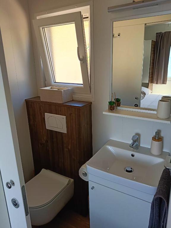 Koupelna v ubytování Mobile home Greta