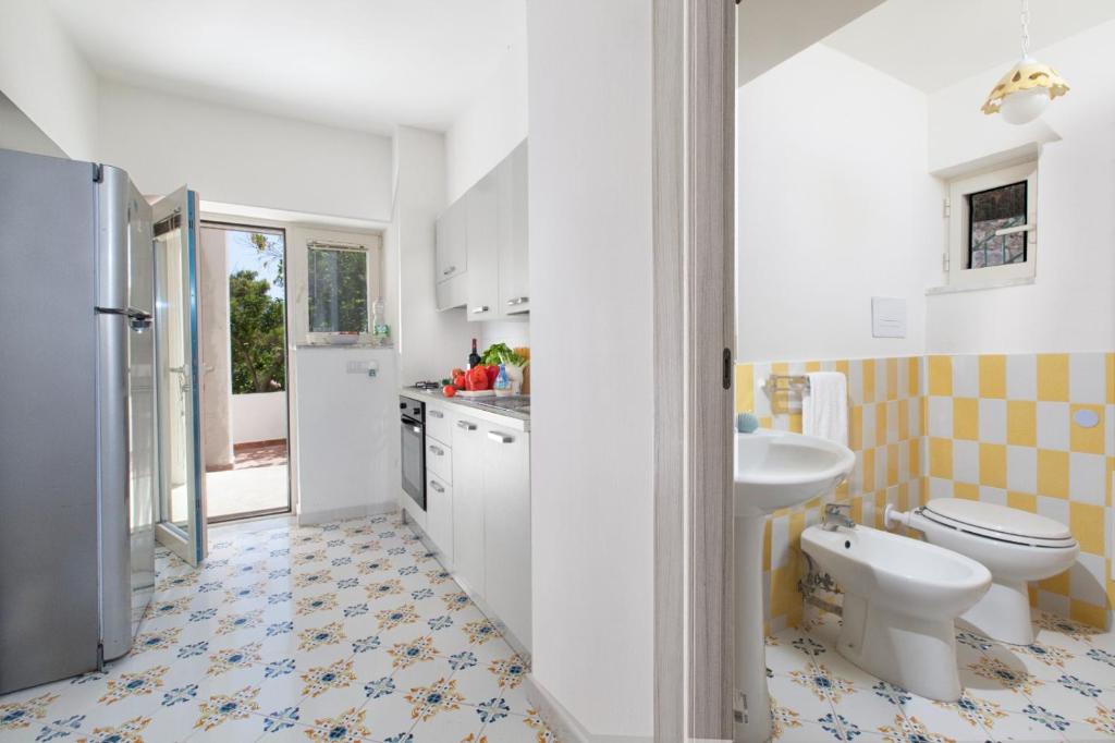 Koupelna v ubytování Casa Schiattarella Capri