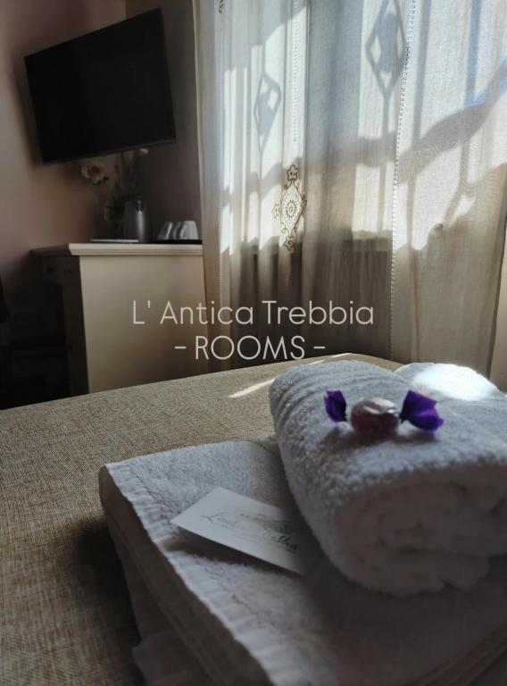 Televízia a/alebo spoločenská miestnosť v ubytovaní L' Antica Trebbia - Rooms
